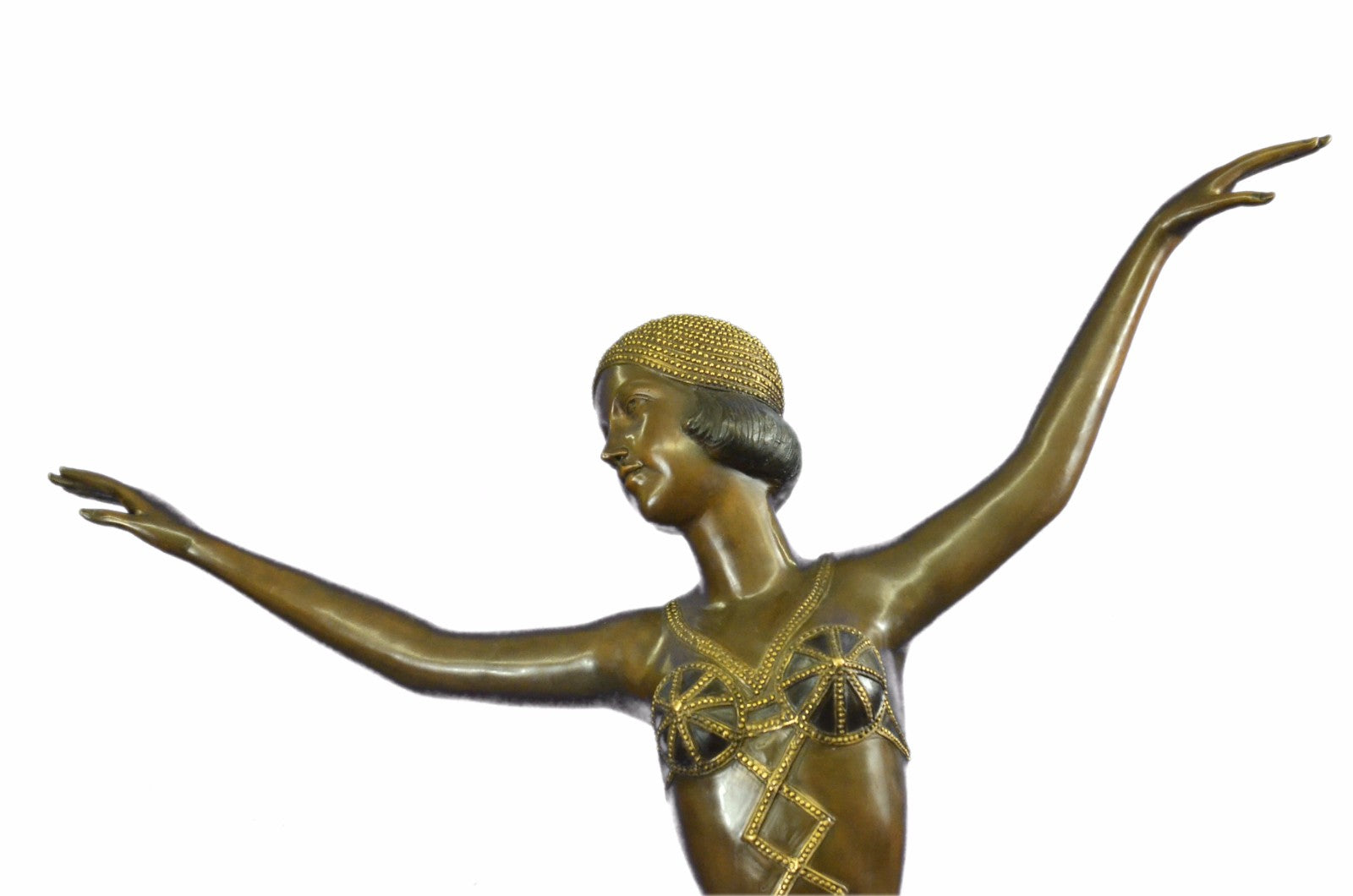Handcrafted Extra Large Chiparus Dancer Bronze Sculpture Home/Office Decoration