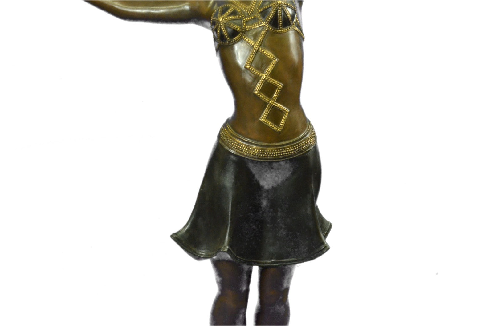 Handcrafted Extra Large Chiparus Dancer Bronze Sculpture Home/Office Decoration
