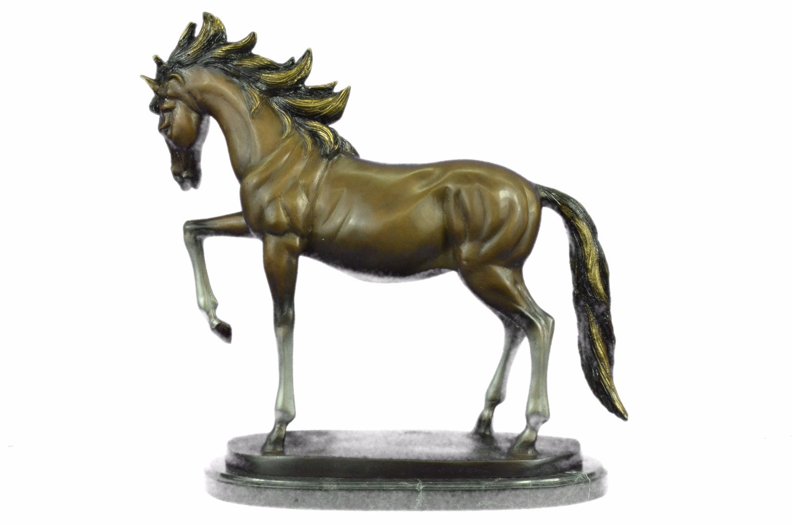 Gorgeous Modern Horse Hot Cast Motion Bronze Sculpture Statue Figurine Art Decor