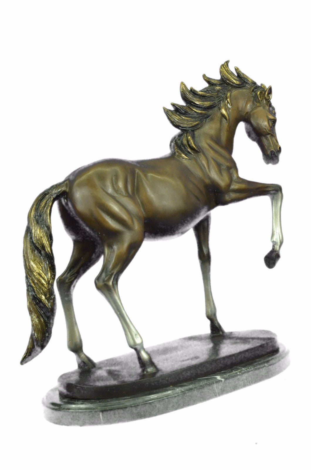 Gorgeous Modern Horse Hot Cast Motion Bronze Sculpture Statue Figurine Art Decor