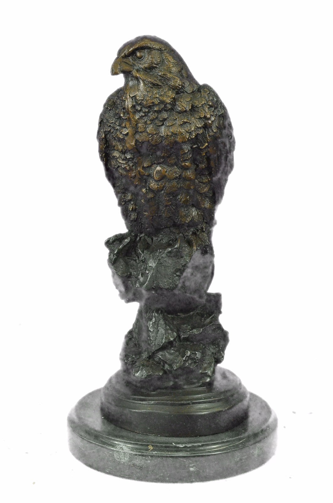 Genuine Bronze Bald Eagle Sculpture Signed Mogniez Listed Artist Hot Cast Statue