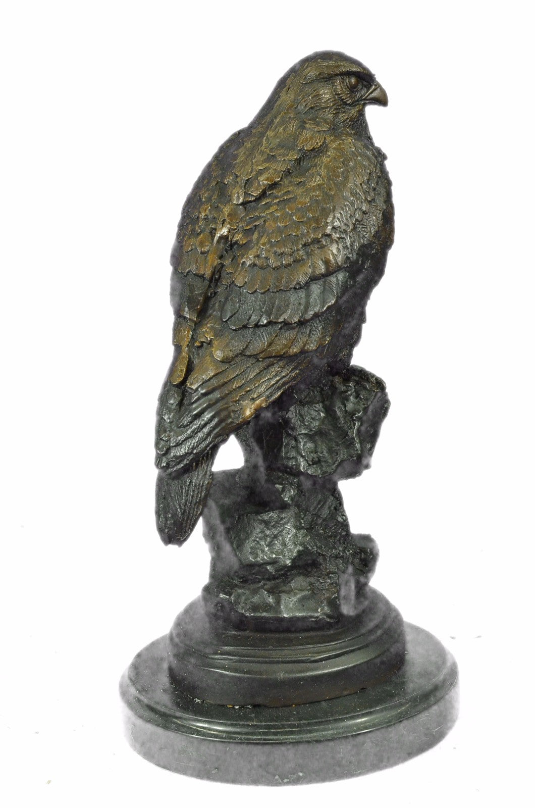 Genuine Bronze Bald Eagle Sculpture Signed Mogniez Listed Artist Hot Cast Statue