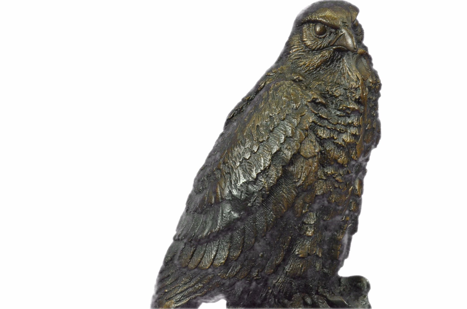 Genuine Bronze Bald Eagle Sculpture Signed Mogniez Listed Artist Hot Cast Statue