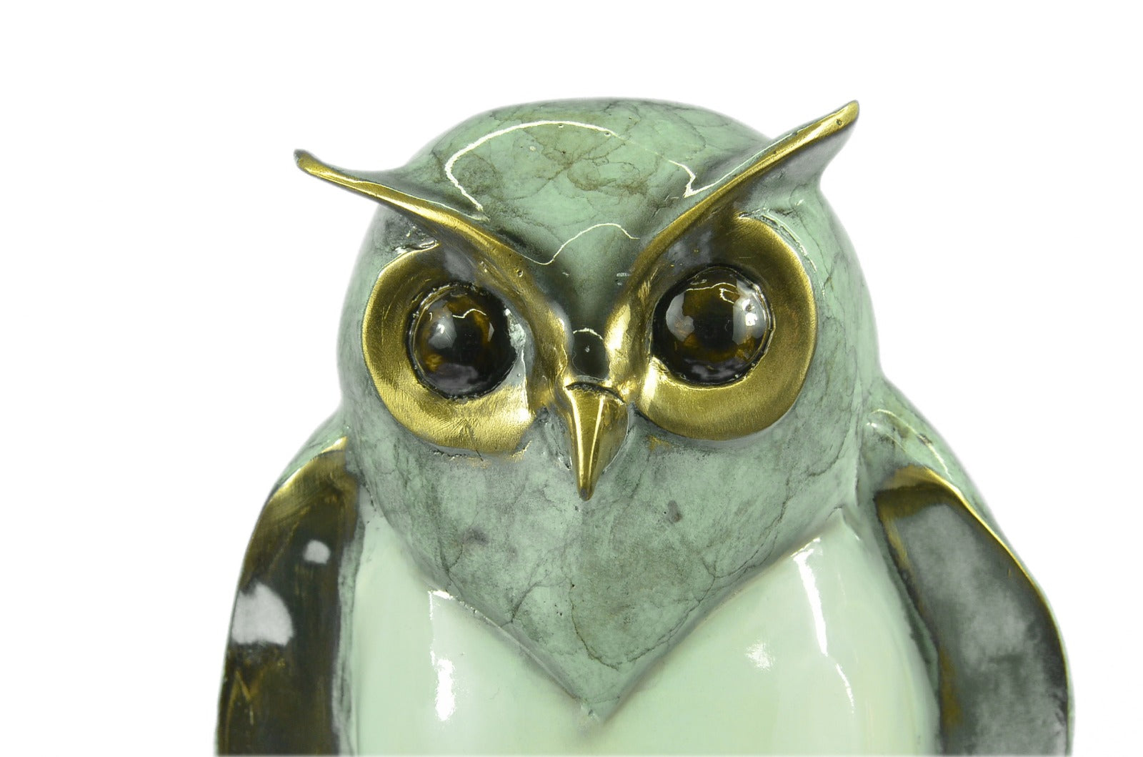 Limited Edition Original Marius Screech Owl Bird Bronze Sculpture Marble Statue