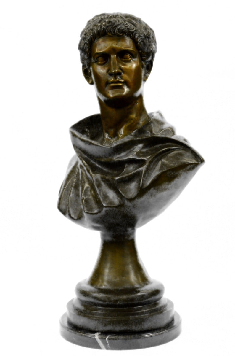 Bronze Sculpture Statue Mark Anthony Vatican Art Portrait Bust Hand Made Statue