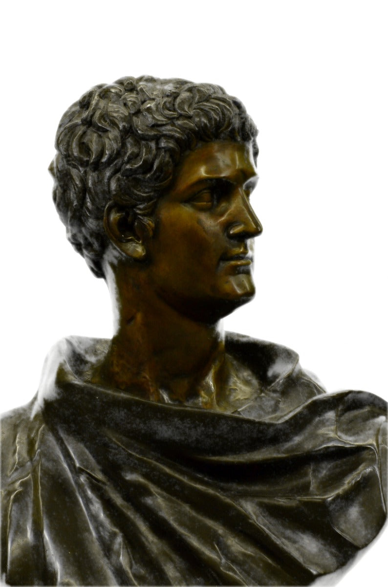 Bronze Sculpture Statue Mark Anthony Vatican Art Portrait Bust Hand Made Statue