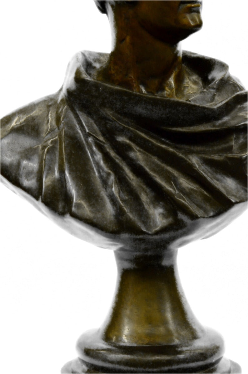 Bronze Sculpture Statue Mark Anthony Vatican Art Portrait Bust Hand Made Statue