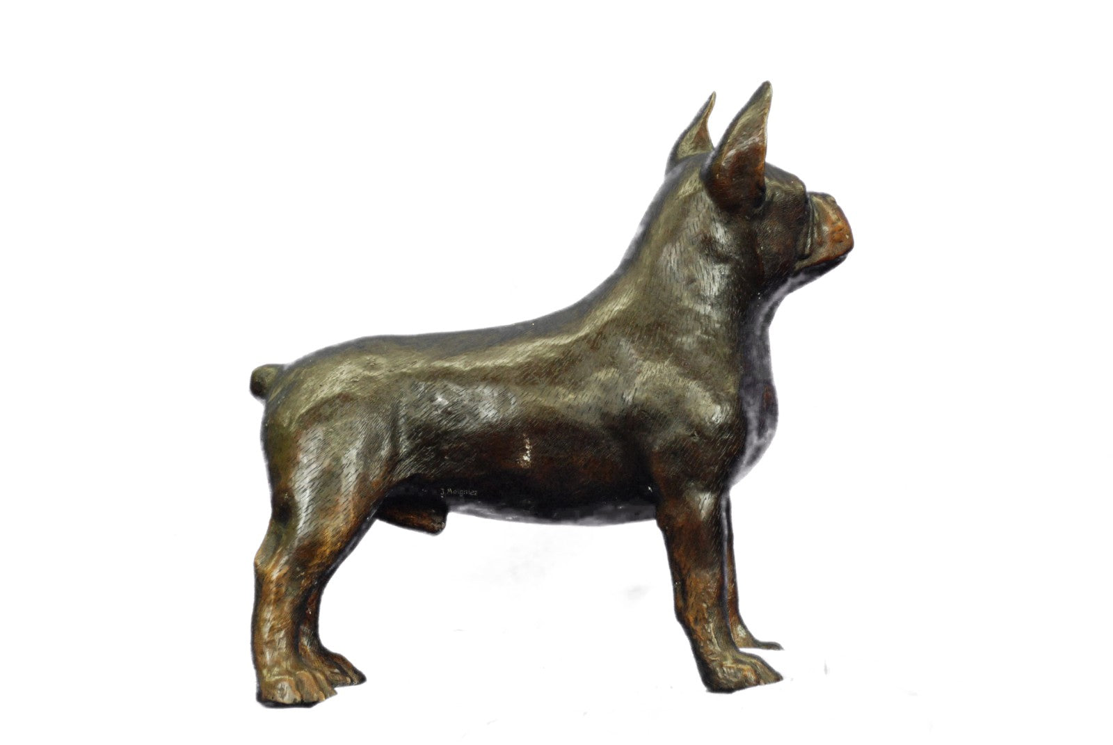Bronze English Bull Dog Statue Sculpture Bulldog Art Yale Georgetown Mascot LRGE