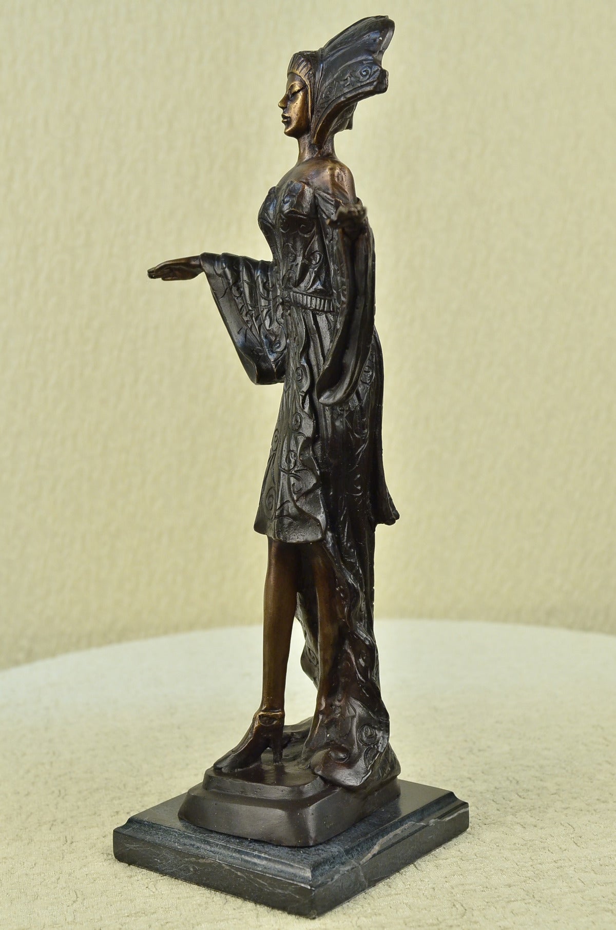 Handcrafted bronze sculpture SALE Art France Erotic Model Girl Dancer Woman