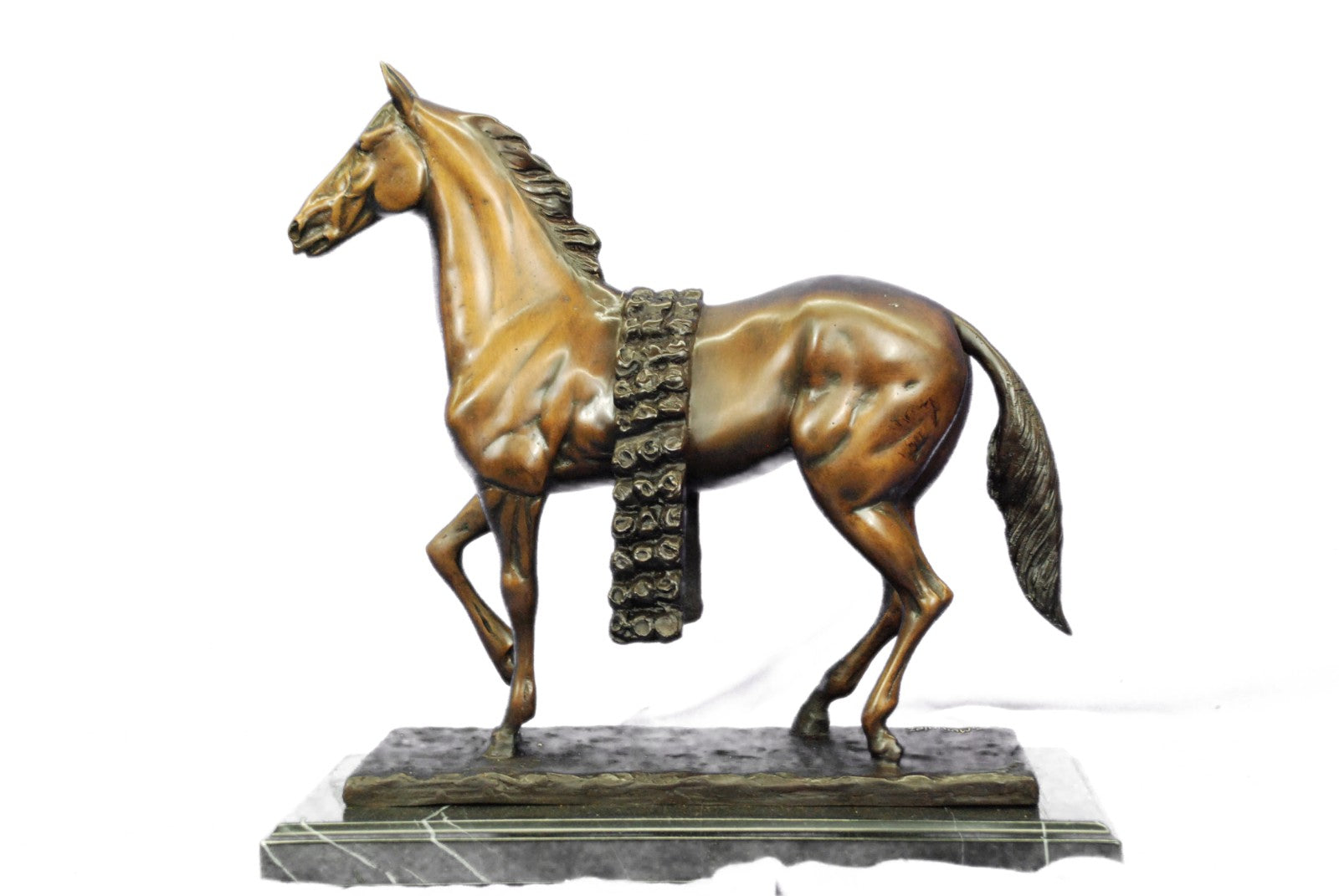 Art Deco Arabian Racing Horse Hand Made by Lost wax Method Sculpture Statue
