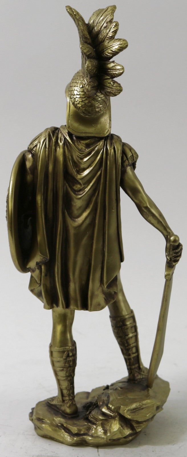 Spartan Warrior Statue With Spear Bronze Bonded Hand Made Sculpture Figure