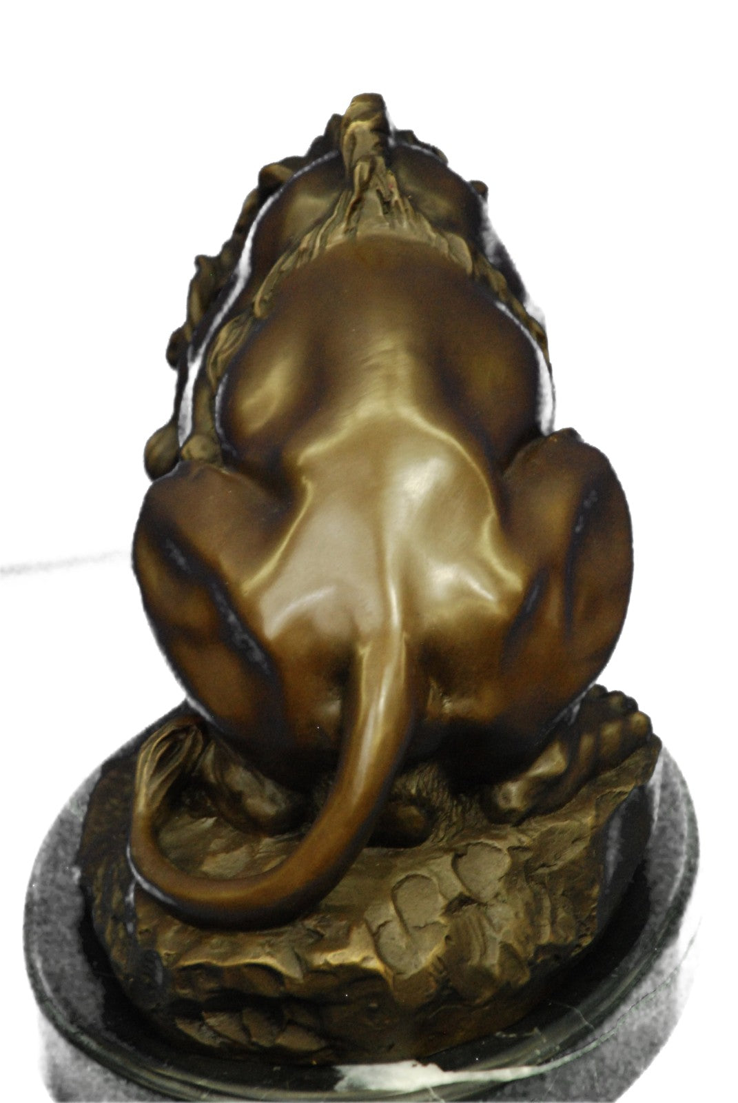 Hot Cast Bronze Sculpture Lion vs Snake Serpent Statue Decor Gift Figurine Sale