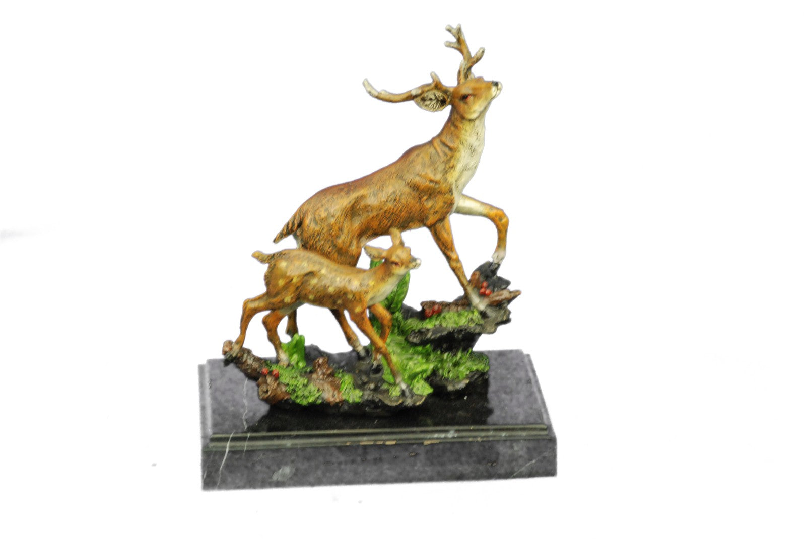 Buck Deer Elk Stag Wildlife Art Cabin Lodge Sportsman Art Bronze Marble Statue