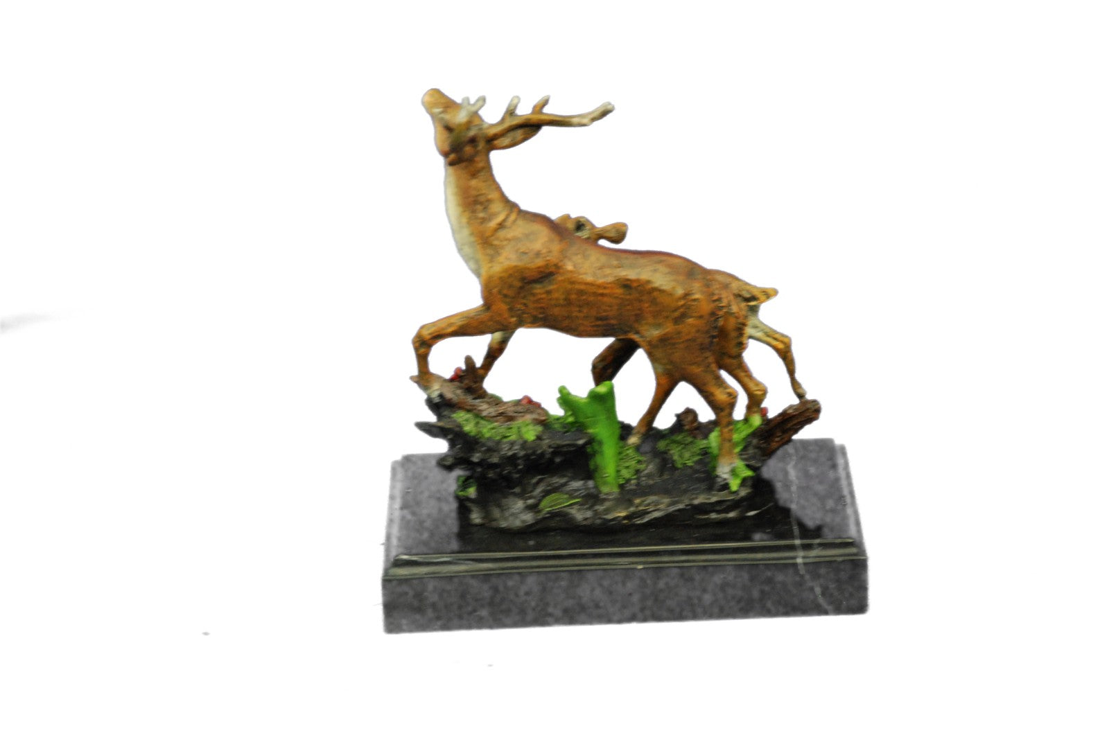 Buck Deer Elk Stag Wildlife Art Cabin Lodge Sportsman Art Bronze Marble Statue