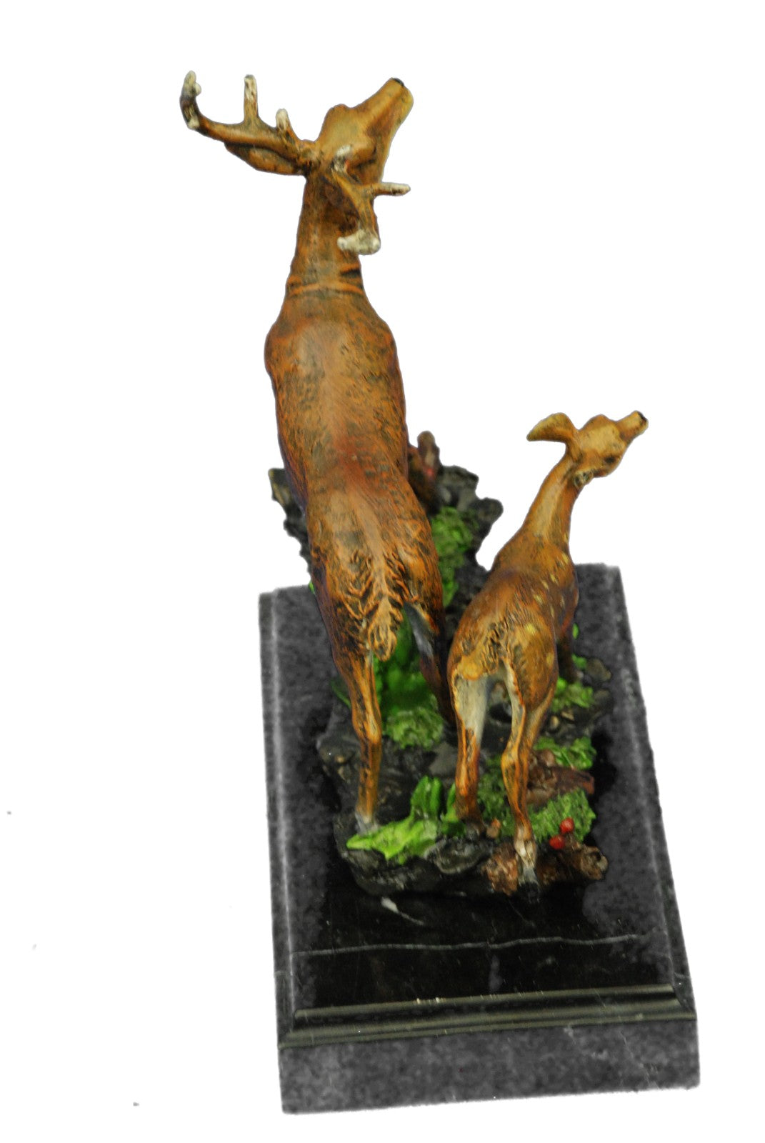 Buck Deer Elk Stag Wildlife Art Cabin Lodge Sportsman Art Bronze Marble Statue