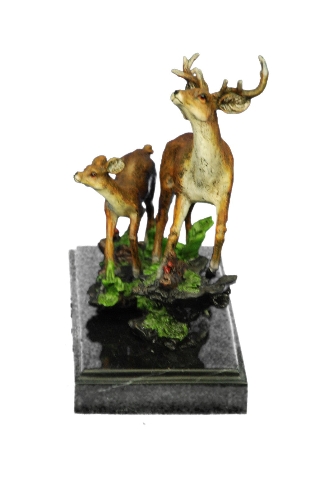 Buck Deer Elk Stag Wildlife Art Cabin Lodge Sportsman Art Bronze Marble Statue