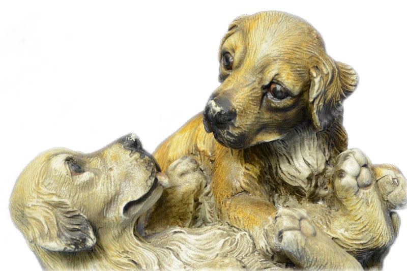 Classic Animal Artwork by Bergman Labrador Retriever Dogs Bronze Sculpture