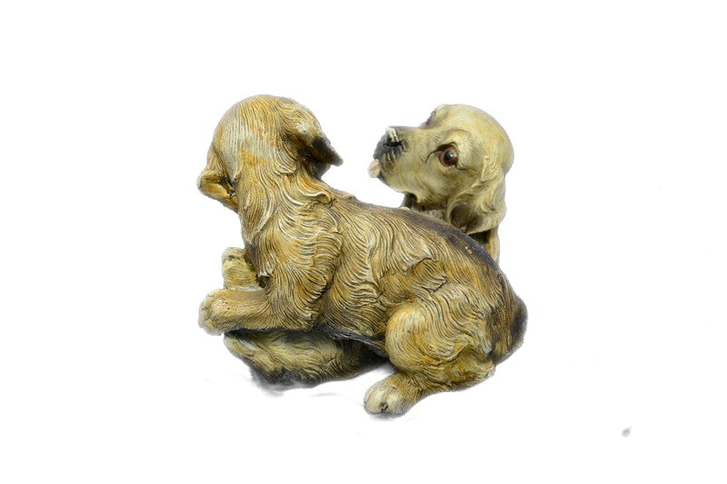 Classic Animal Artwork by Bergman Labrador Retriever Dogs Bronze Sculpture