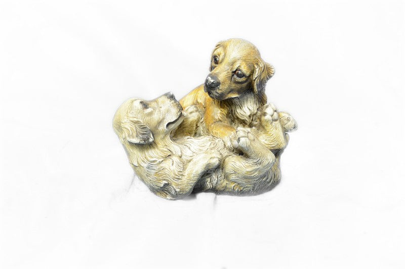 Classic Animal Artwork by Bergman Labrador Retriever Dogs Bronze Sculpture
