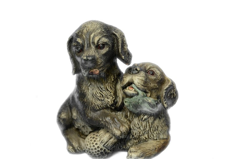 Gorgeous Vienna Bronze of Animal Labrador Dogs Figurine made by famous Bergman