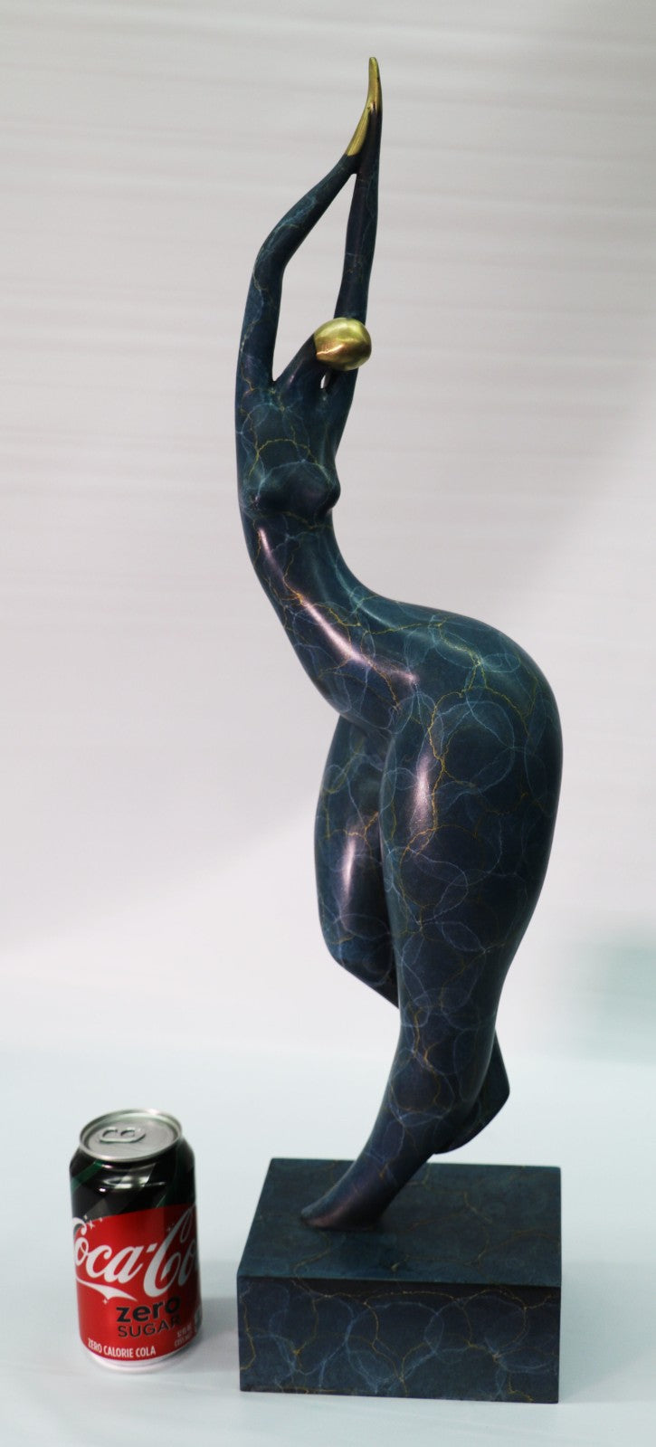 67 CM Western Art Deco Bronze Women Girl Limited Edition Abstract Sculpture Sale