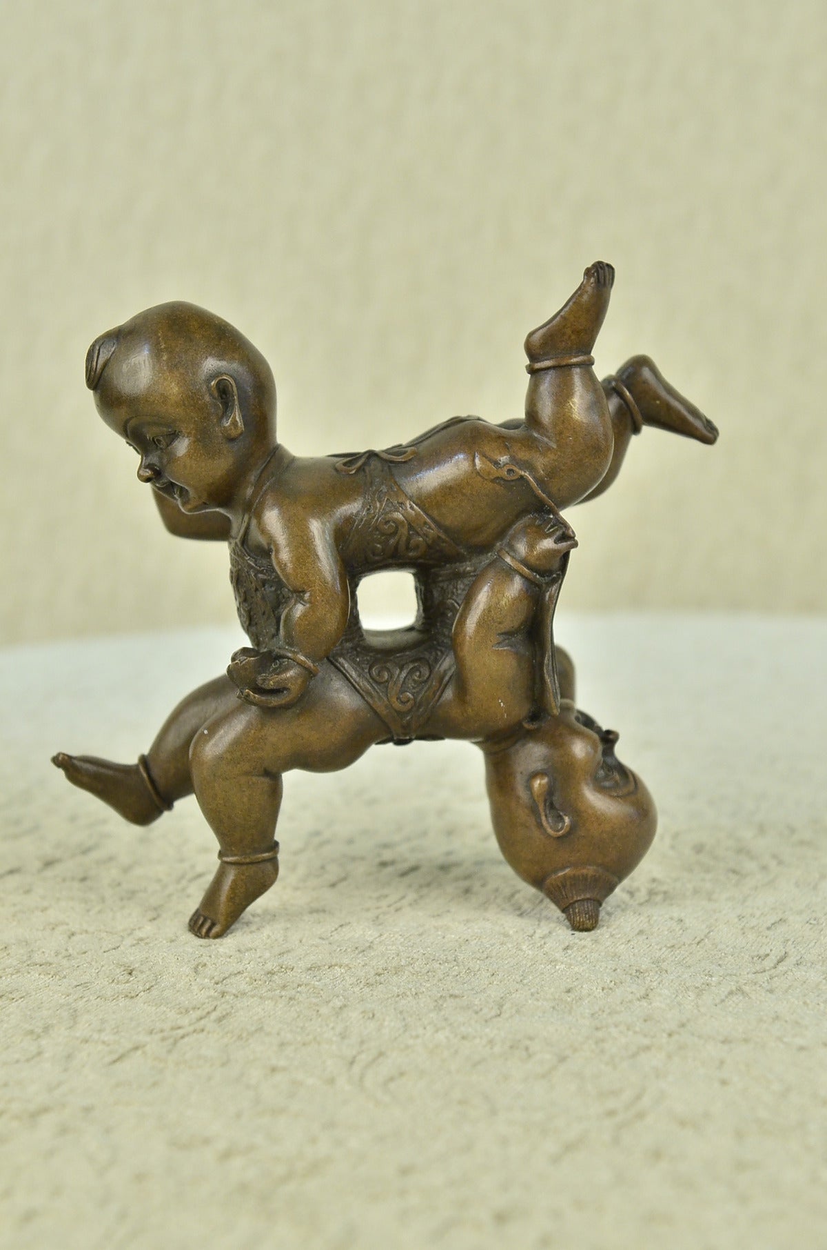 Handcrafted bronze sculpture SALE Museum Contemporary Acrobat Deco Art Modern