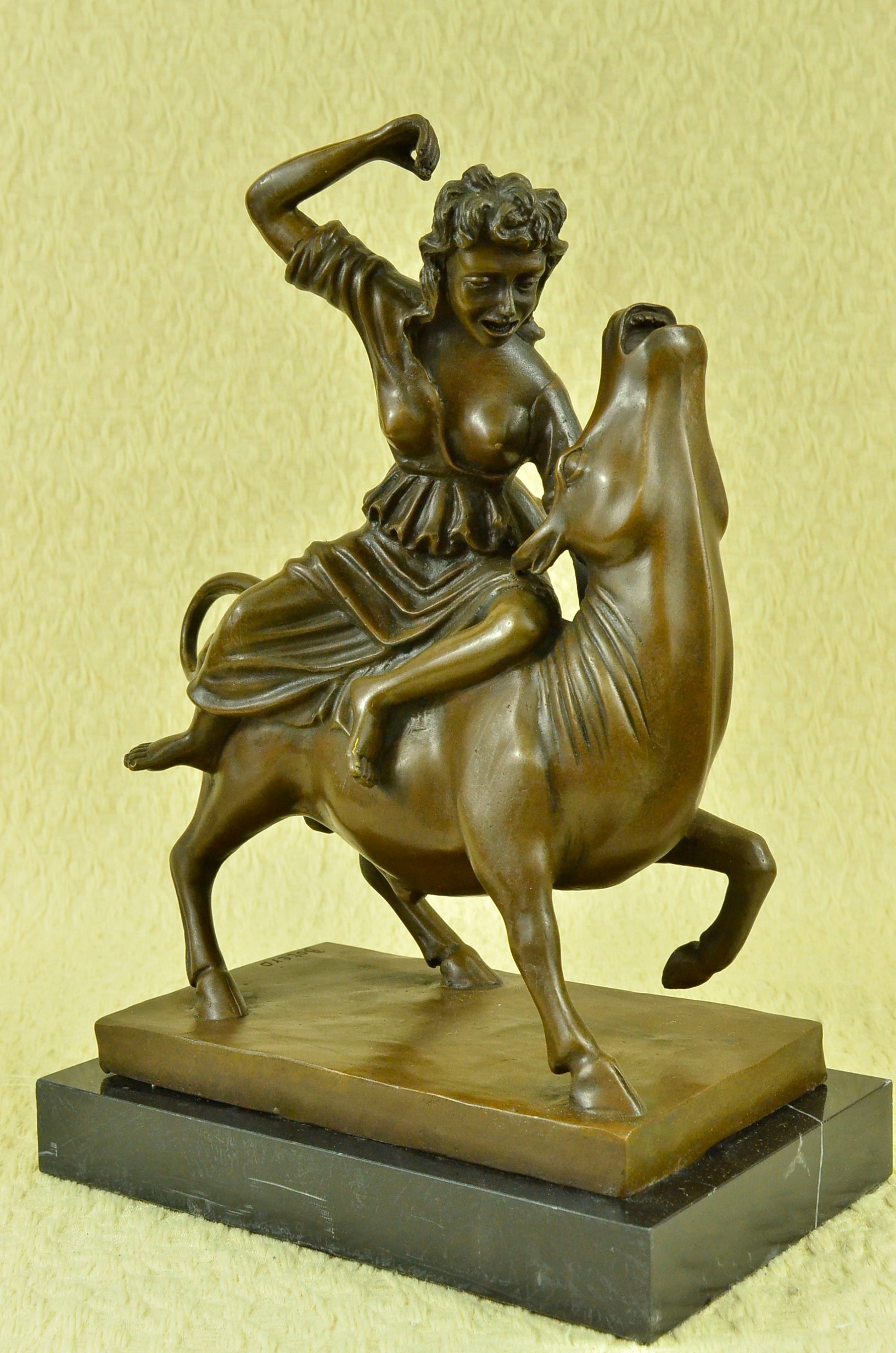 Bronzefigur Raub Europas signiert Botero Bronzeskulptur Bronze Figure Skulpturen