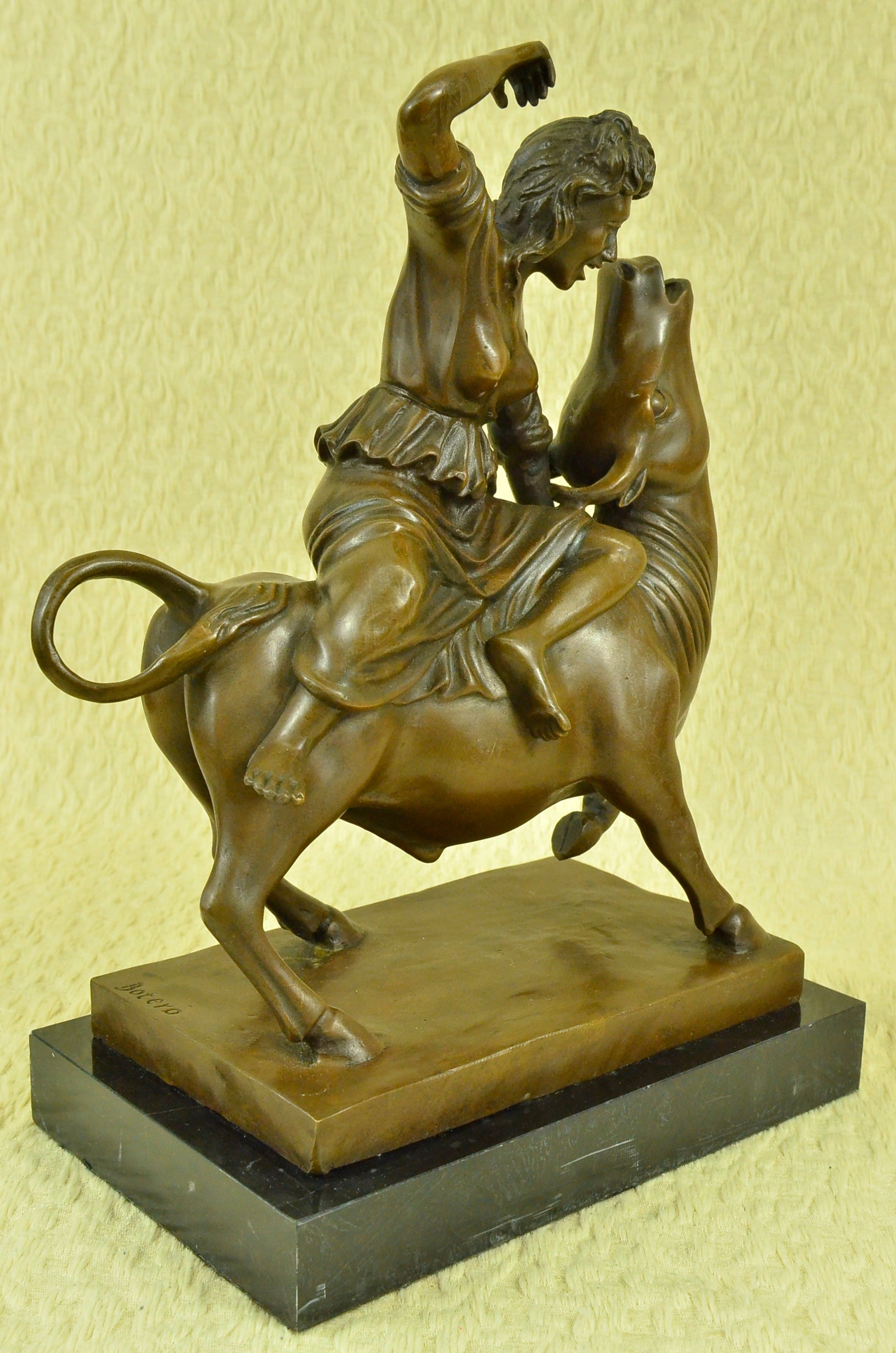 Bronzefigur Raub Europas signiert Botero Bronzeskulptur Bronze Figure Skulpturen