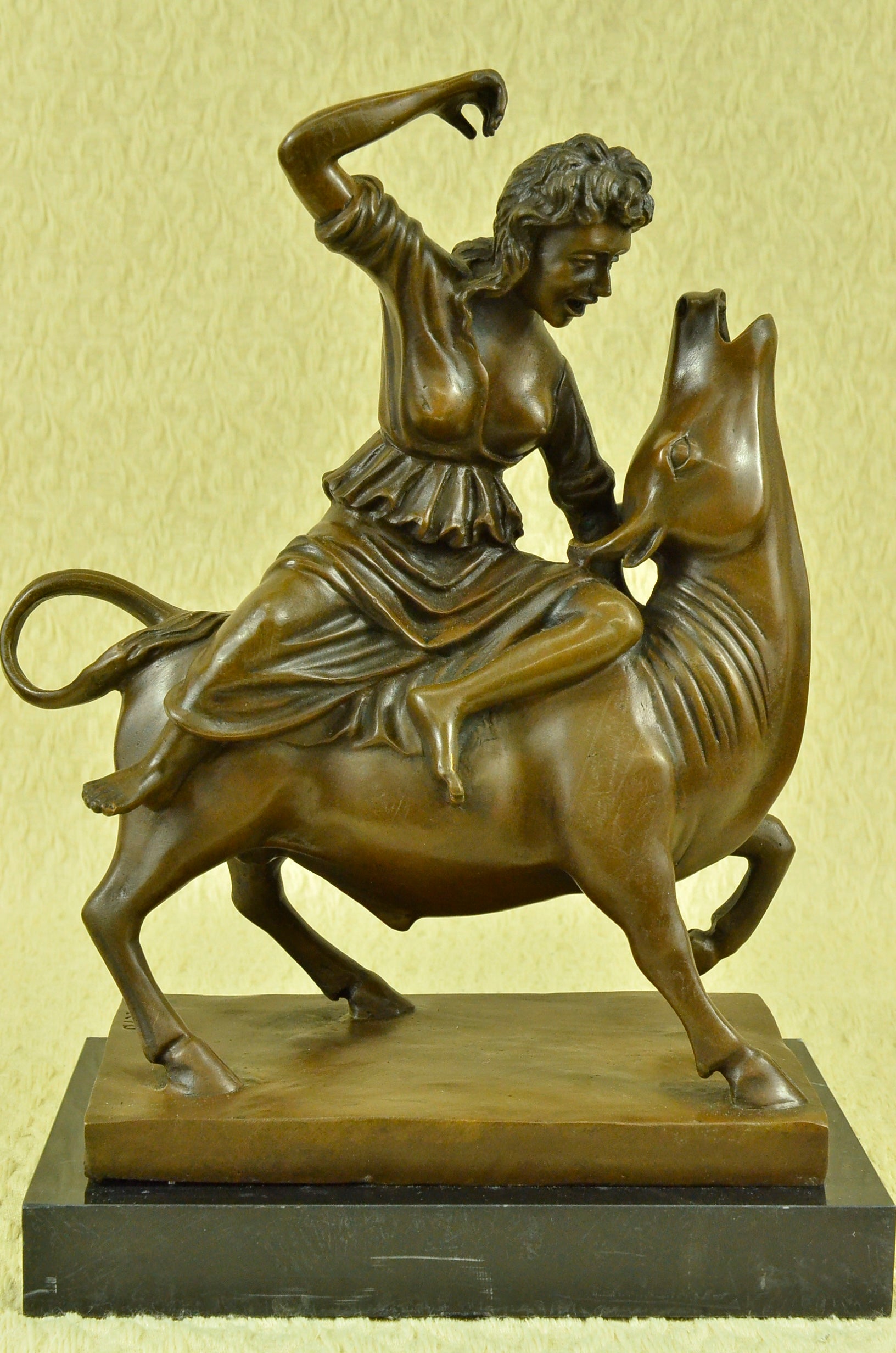 Bronzefigur Raub Europas signiert Botero Bronzeskulptur Bronze Figure Skulpturen