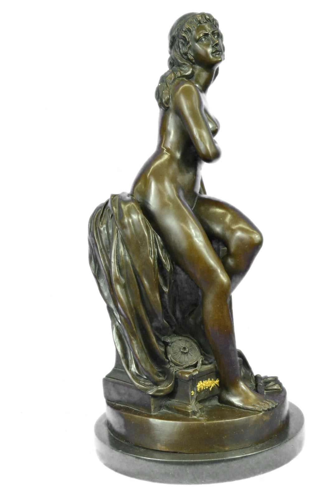 CLEARANCE SALE BRONZE STANDING FEMALE NUDE FIGURE