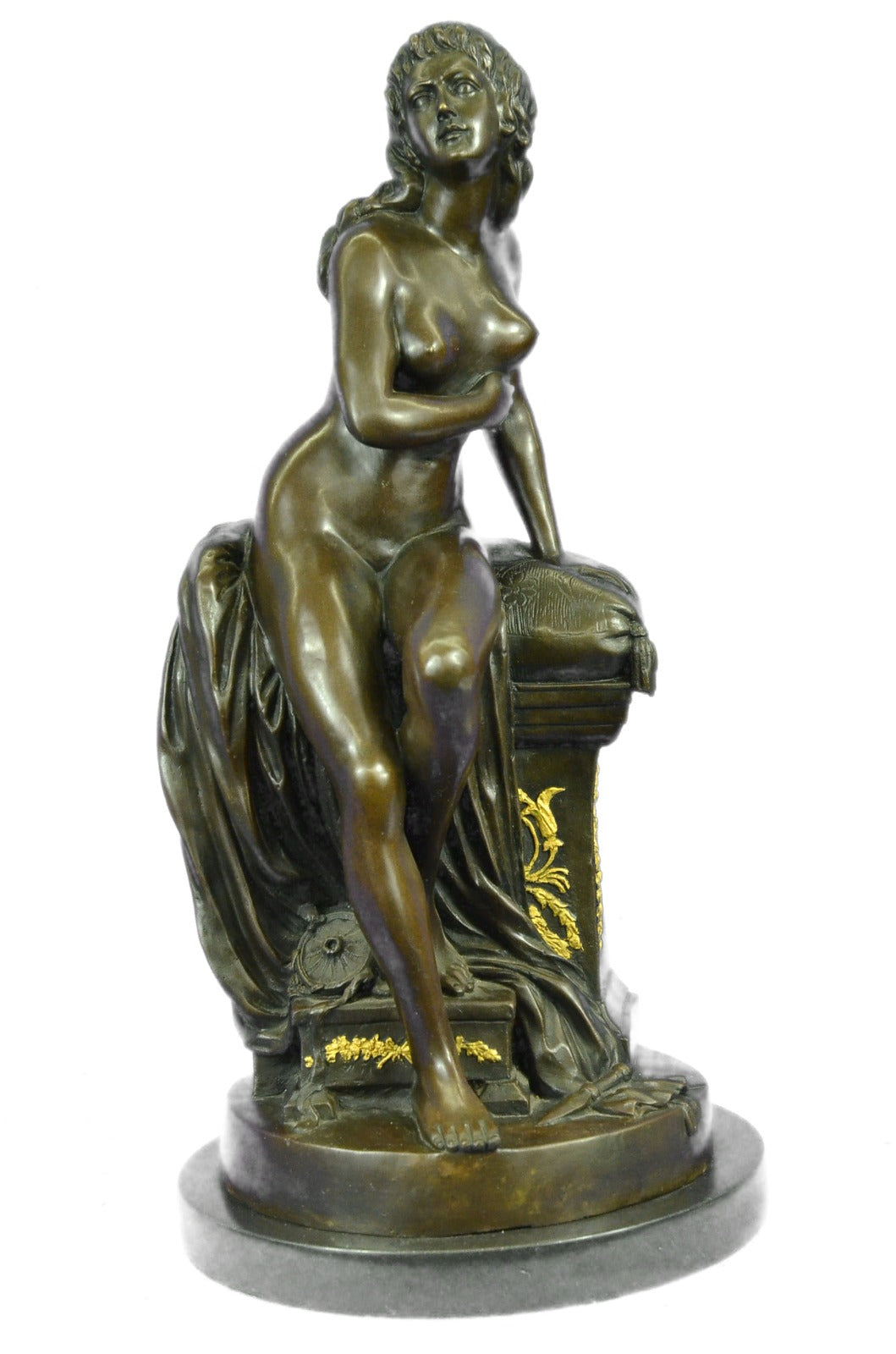 CLEARANCE SALE BRONZE STANDING FEMALE NUDE FIGURE