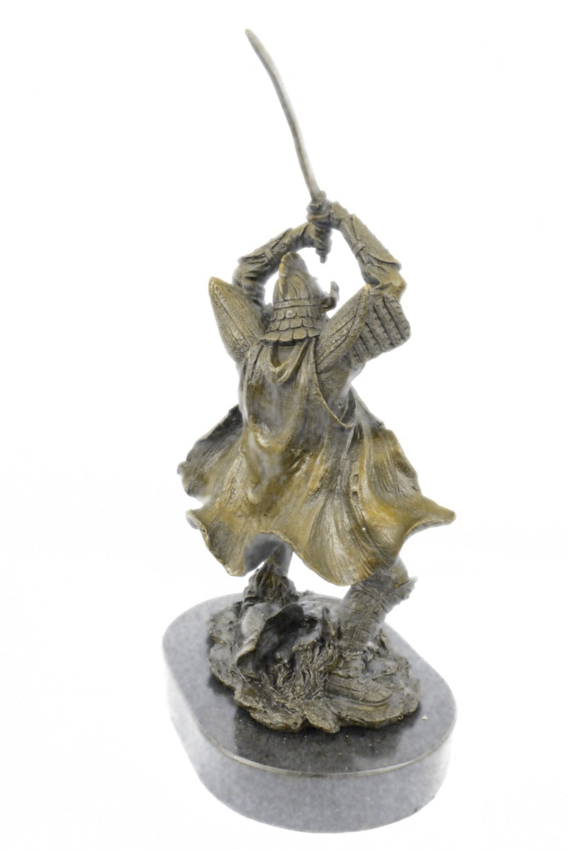 Handcrafted bronze sculpture SALE Art Pure Hotcast Genuine Warrior Samurai