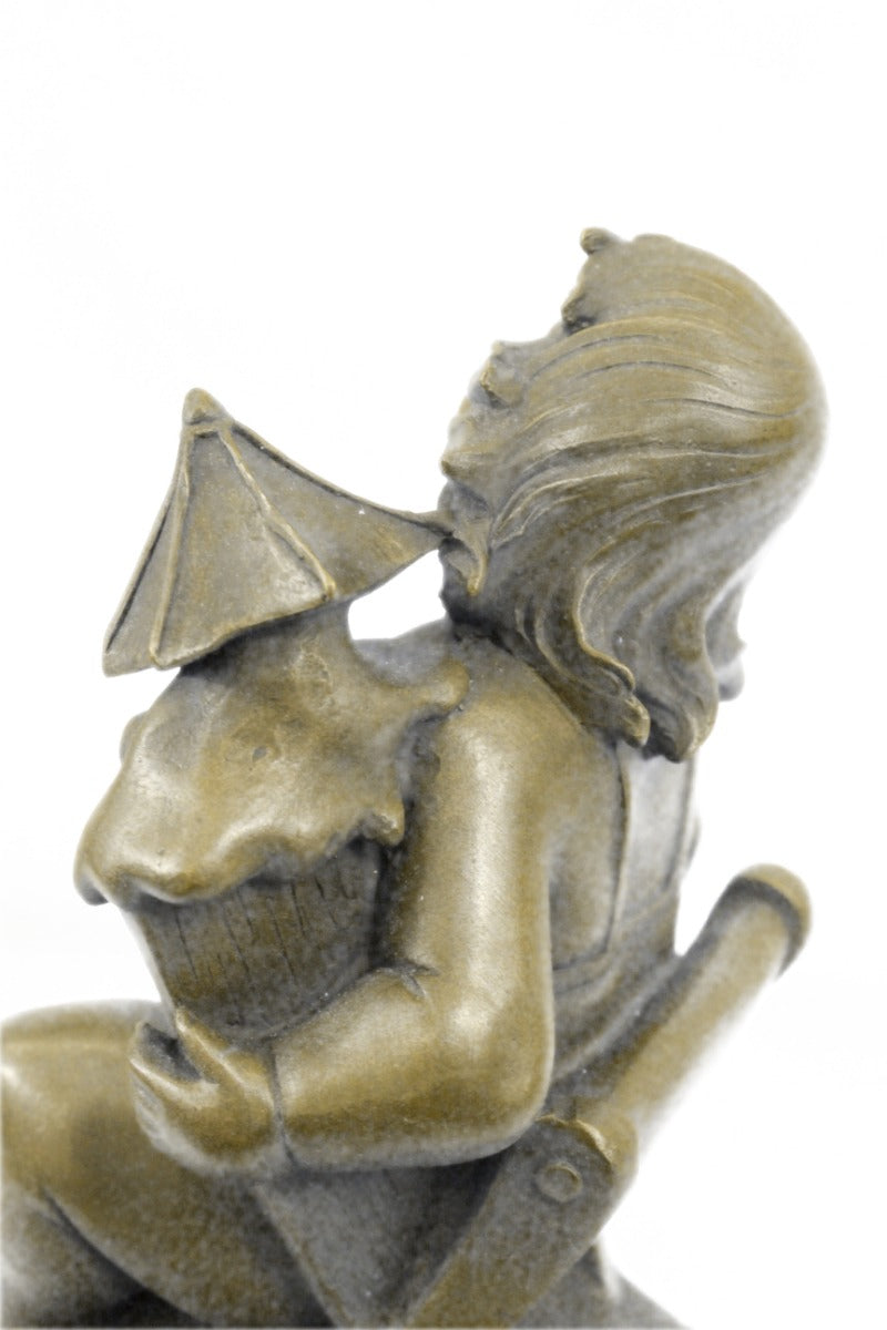 Full Figure Woman Tribute to Fernando Botero Bronze Sculpture Statue Figurine