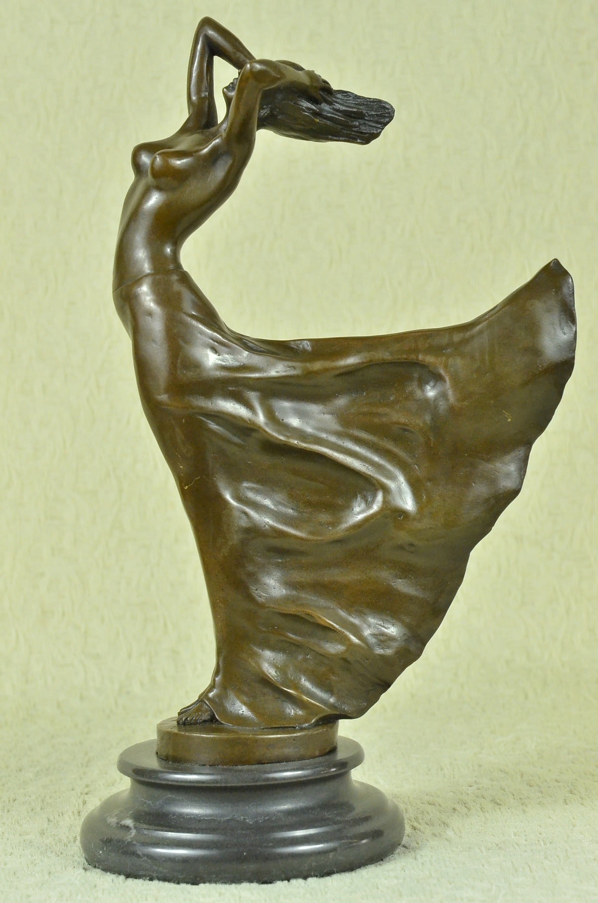 Handcrafted bronze sculpture SALE Deco Art Woman Goddess Sea Mermaid Sensual