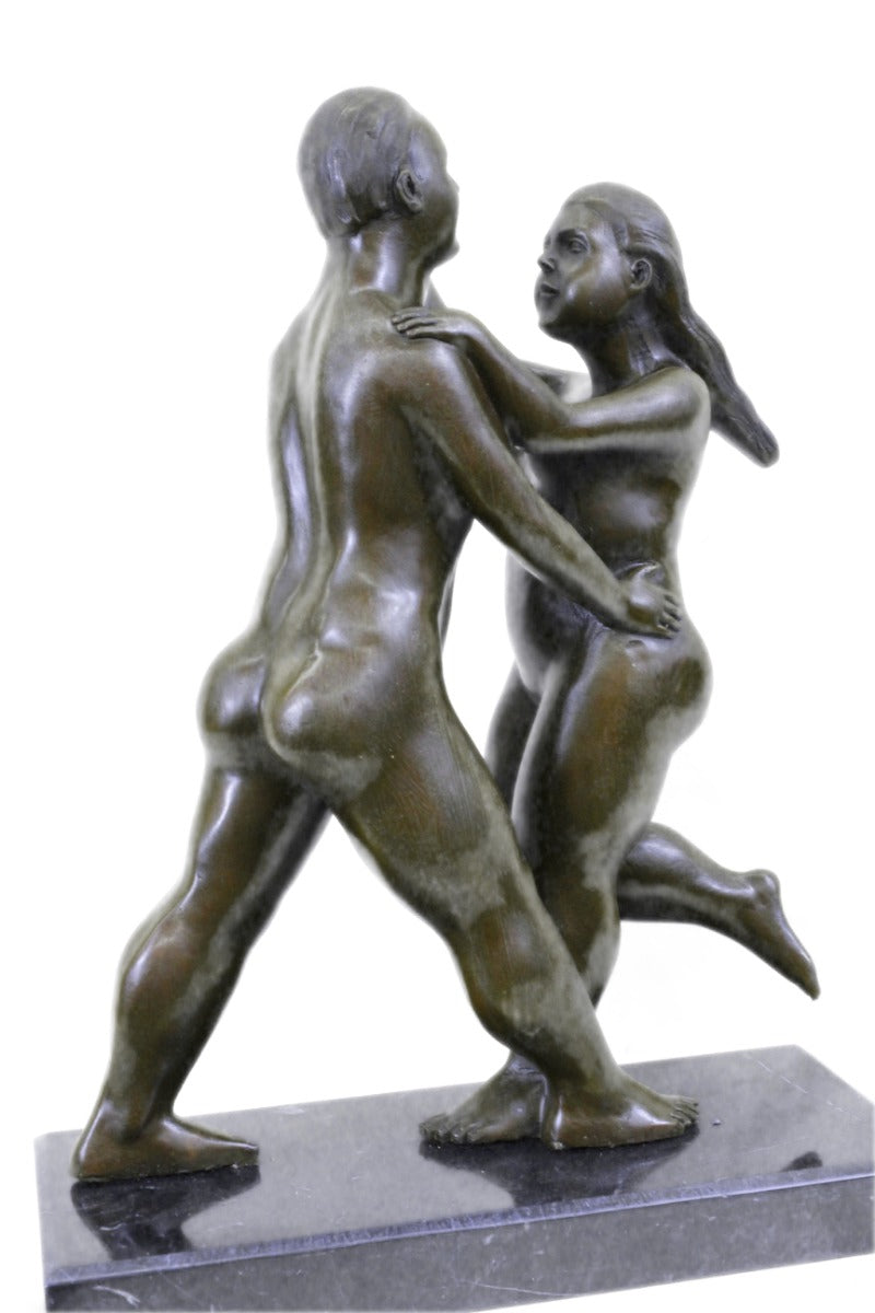 Handcrafted bronze sculpture SALE By Dance Dancing Couple Abstract Art Modern