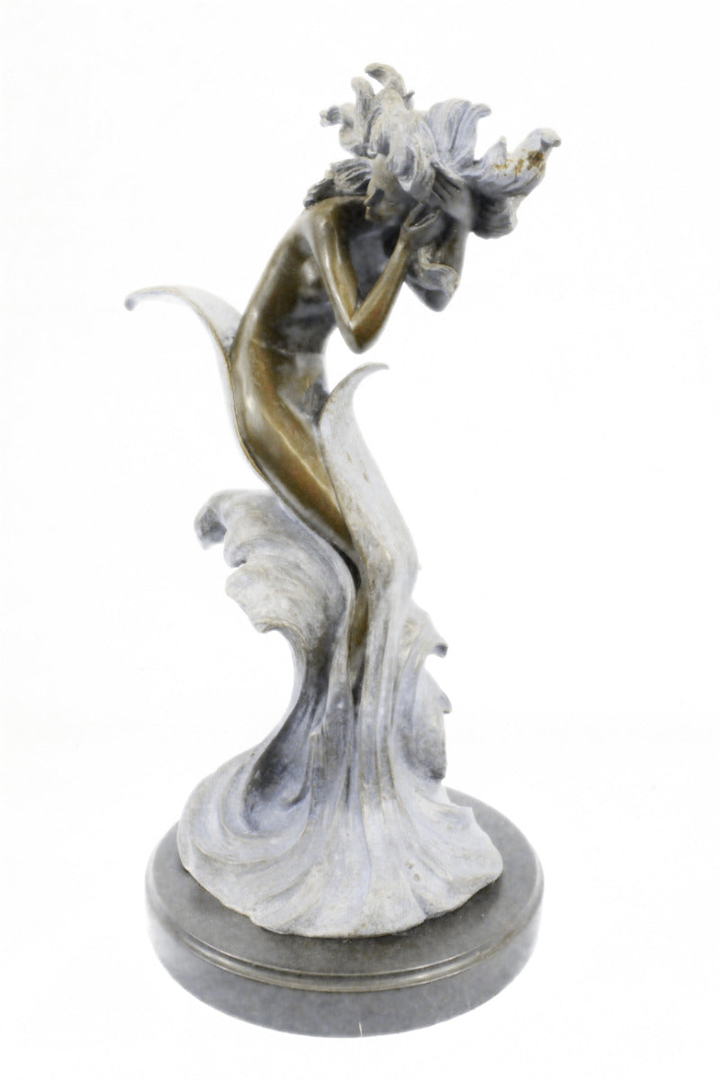 Medusa Guardian, Greek Mythology Hot Cast Nude Bronze  Sculpture Home Decor