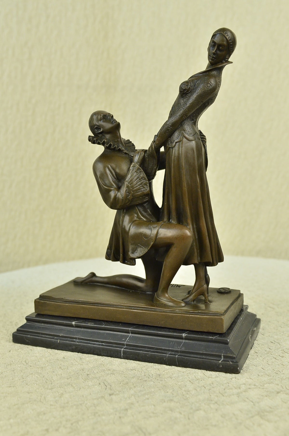 Handcrafted bronze sculpture SALE Sc Deco Art Love Of Declaration Milo Original