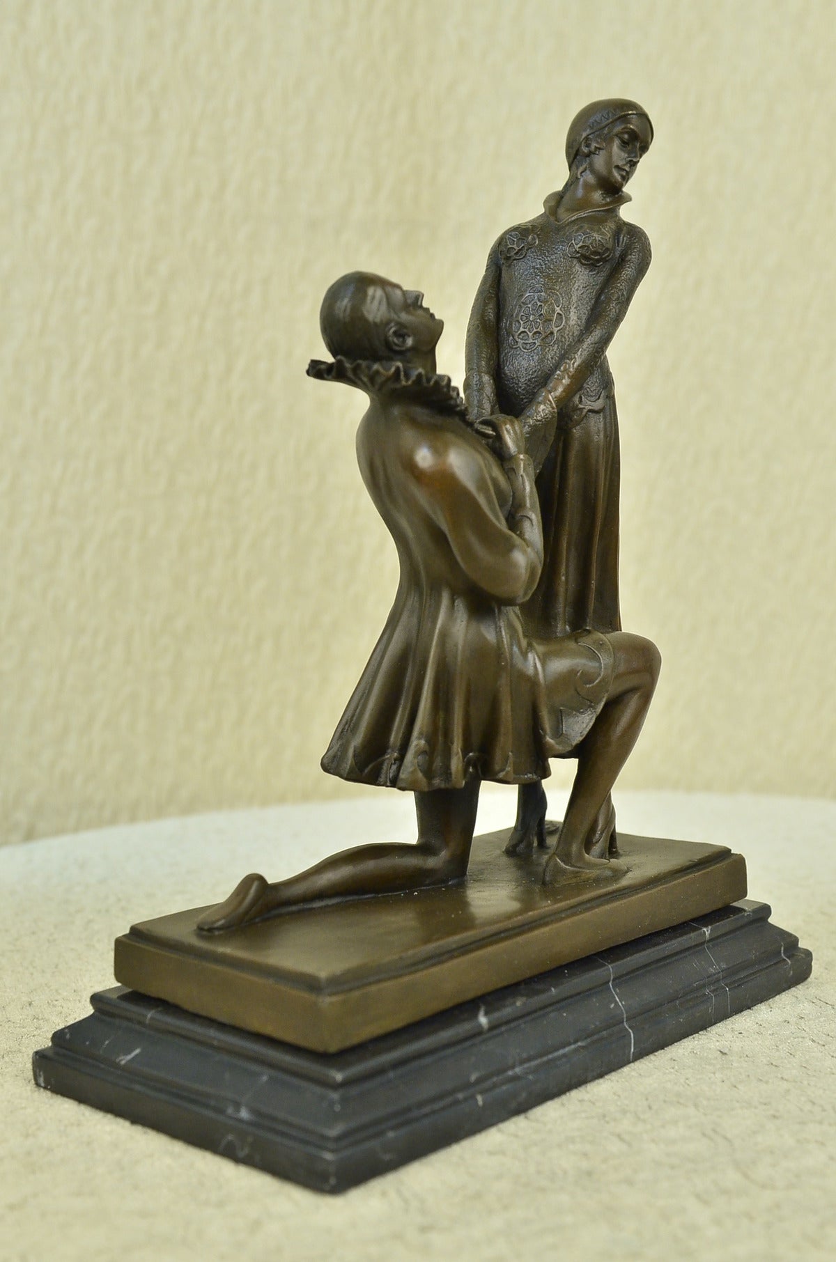 Handcrafted bronze sculpture SALE Sc Deco Art Love Of Declaration Milo Original