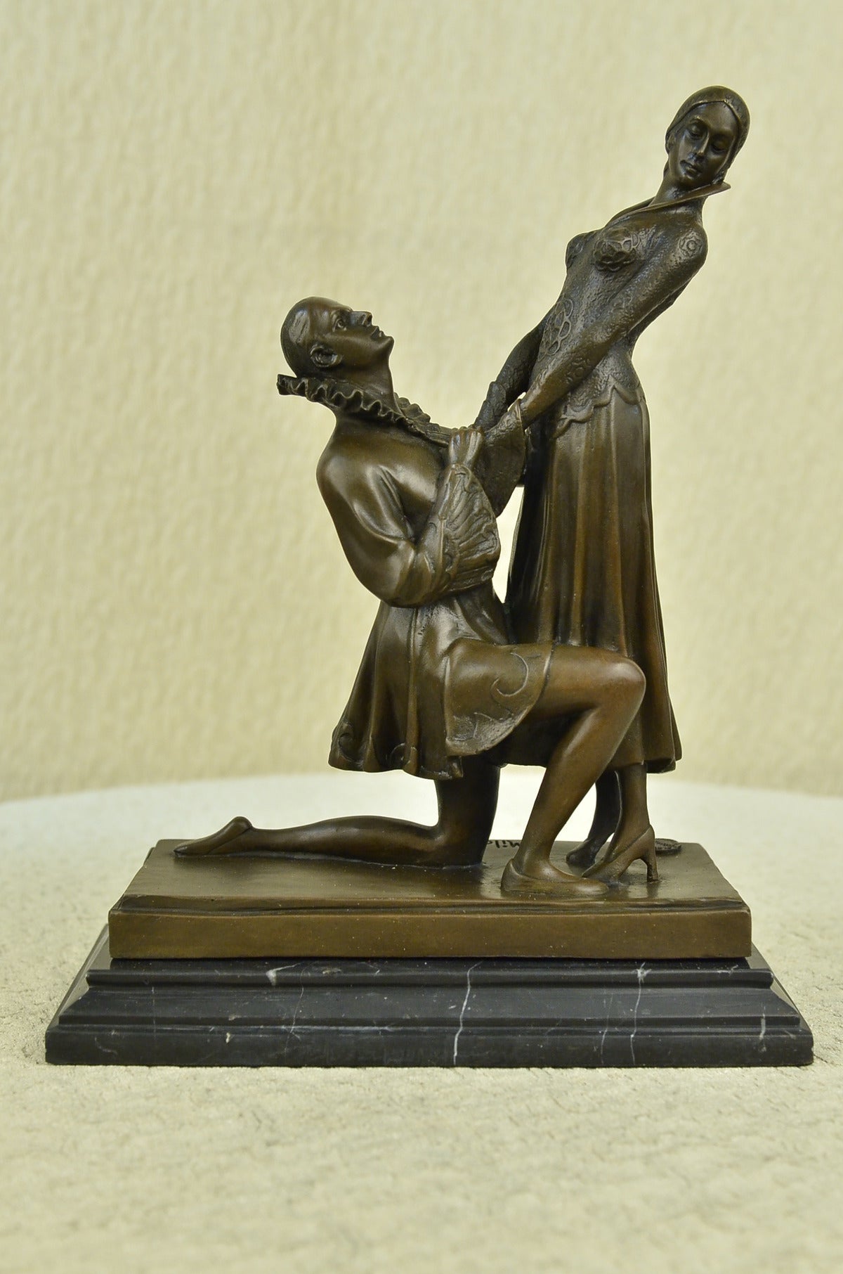 Handcrafted bronze sculpture SALE Sc Deco Art Love Of Declaration Milo Original