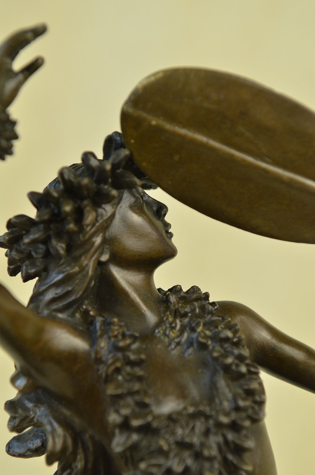 Handcrafted bronze sculpture SALE Marble Nude Semi Deco Art Hula Wahine Pahoe