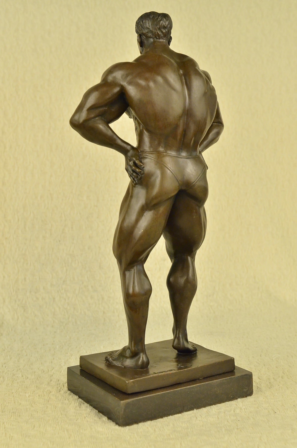 Handcrafted bronze sculpture SALE Standing Male Nude Muscular Original