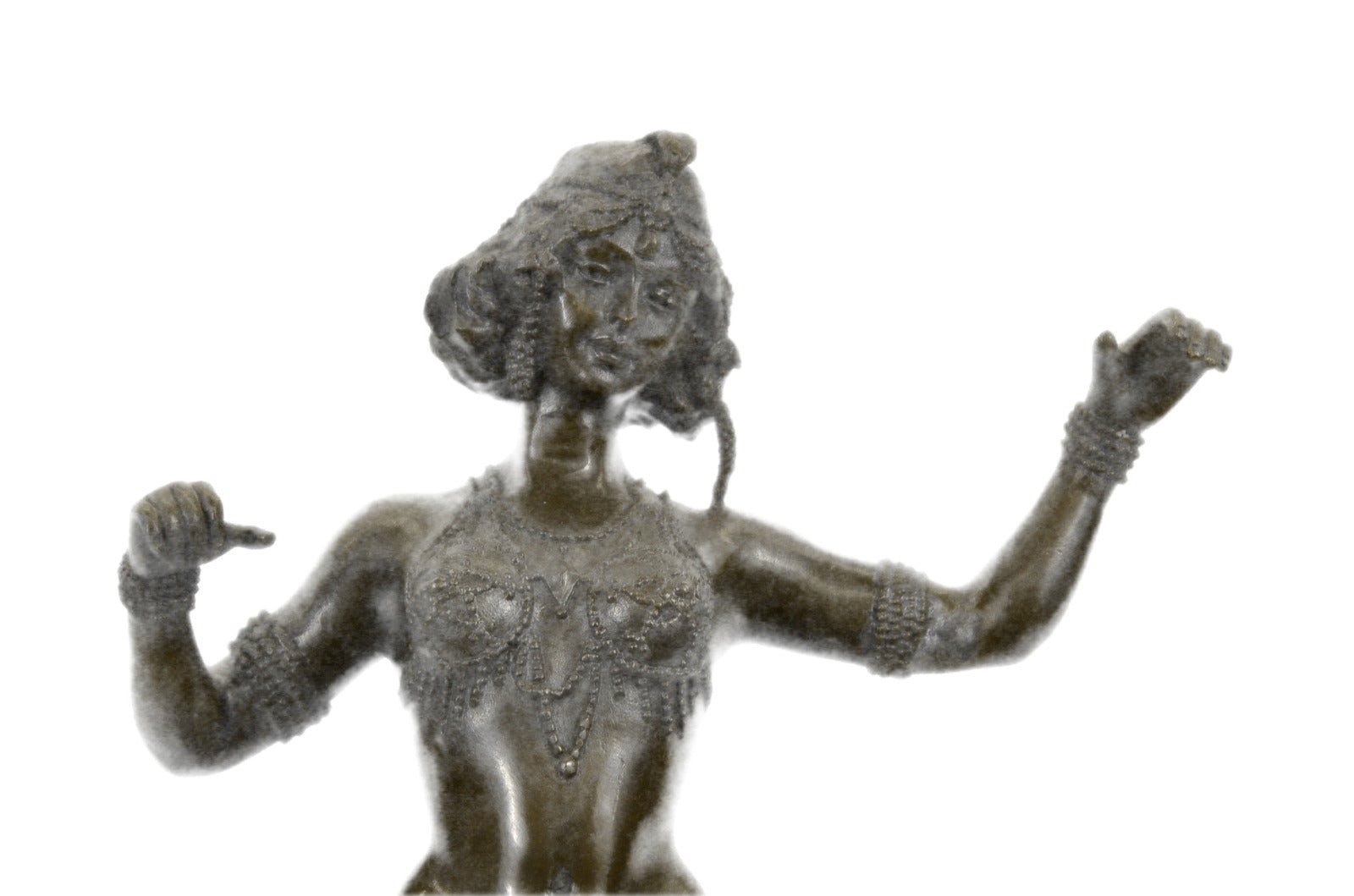 Handcrafted bronze sculpture SALE Woman Sensual Carefree Preiss German Signed