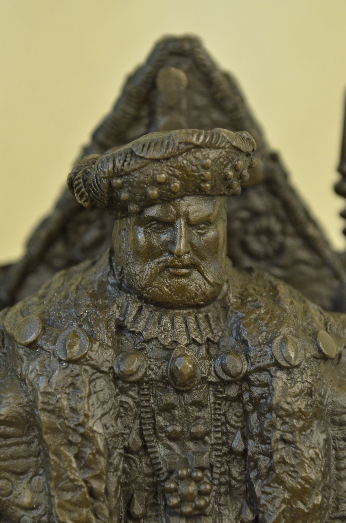 Handcrafted bronze sculpture SALE Ba Marble Throne A Upon King Russian Original