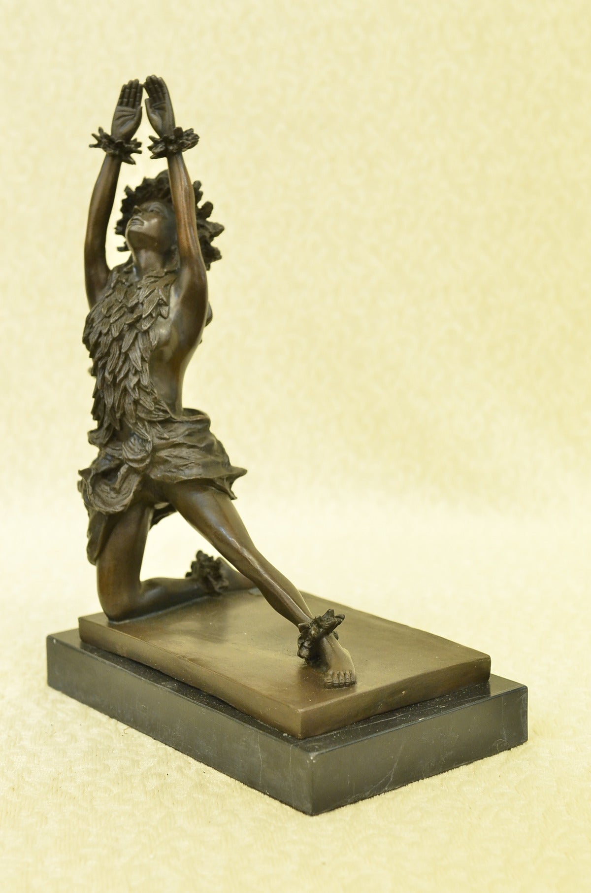 Island Vintage HotCast Bronze Hula Kahiko Sculpture Art Deco Moreau Figurine Art