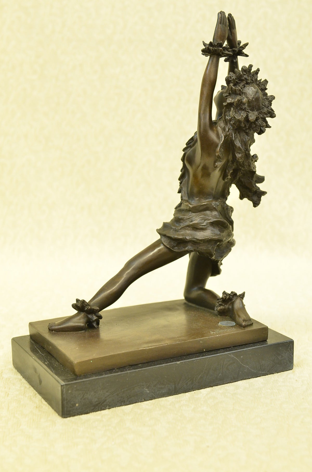 Island Vintage HotCast Bronze Hula Kahiko Sculpture Art Deco Moreau Figurine Art