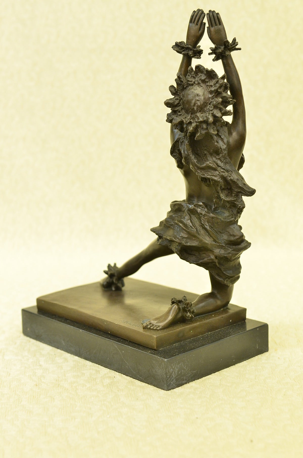 Island Vintage HotCast Bronze Hula Kahiko Sculpture Art Deco Moreau Figurine Art