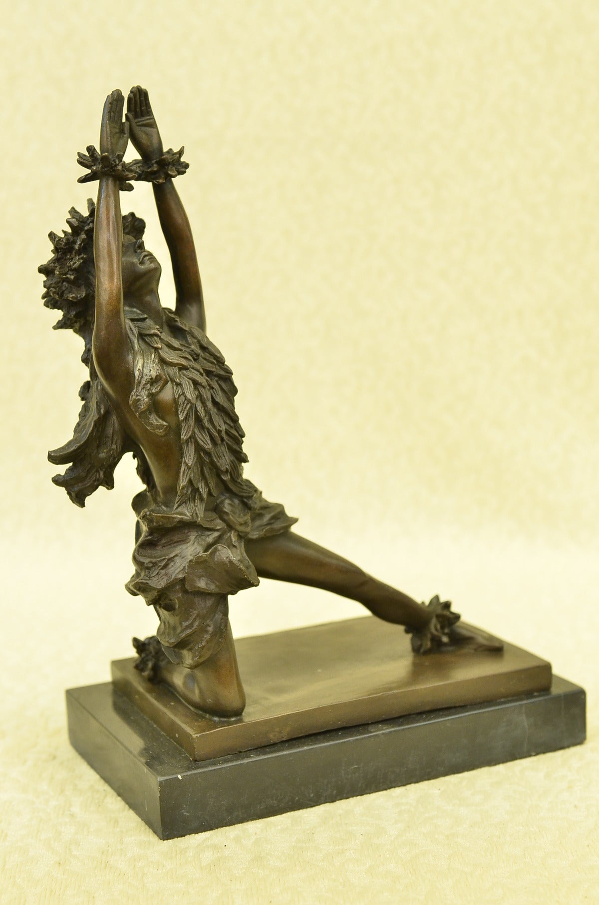 Island Vintage HotCast Bronze Hula Kahiko Sculpture Art Deco Moreau Figurine Art