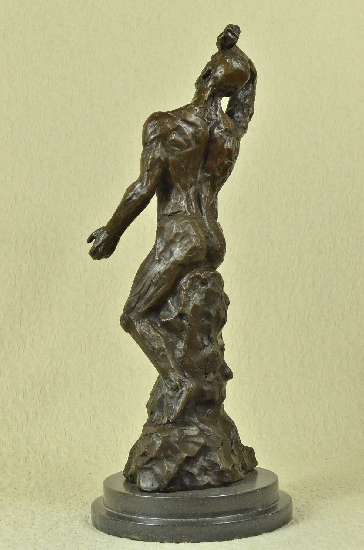 Handcrafted bronze sculpture SALE Mar Elegant Sensual Athletic Erotic Male Nude