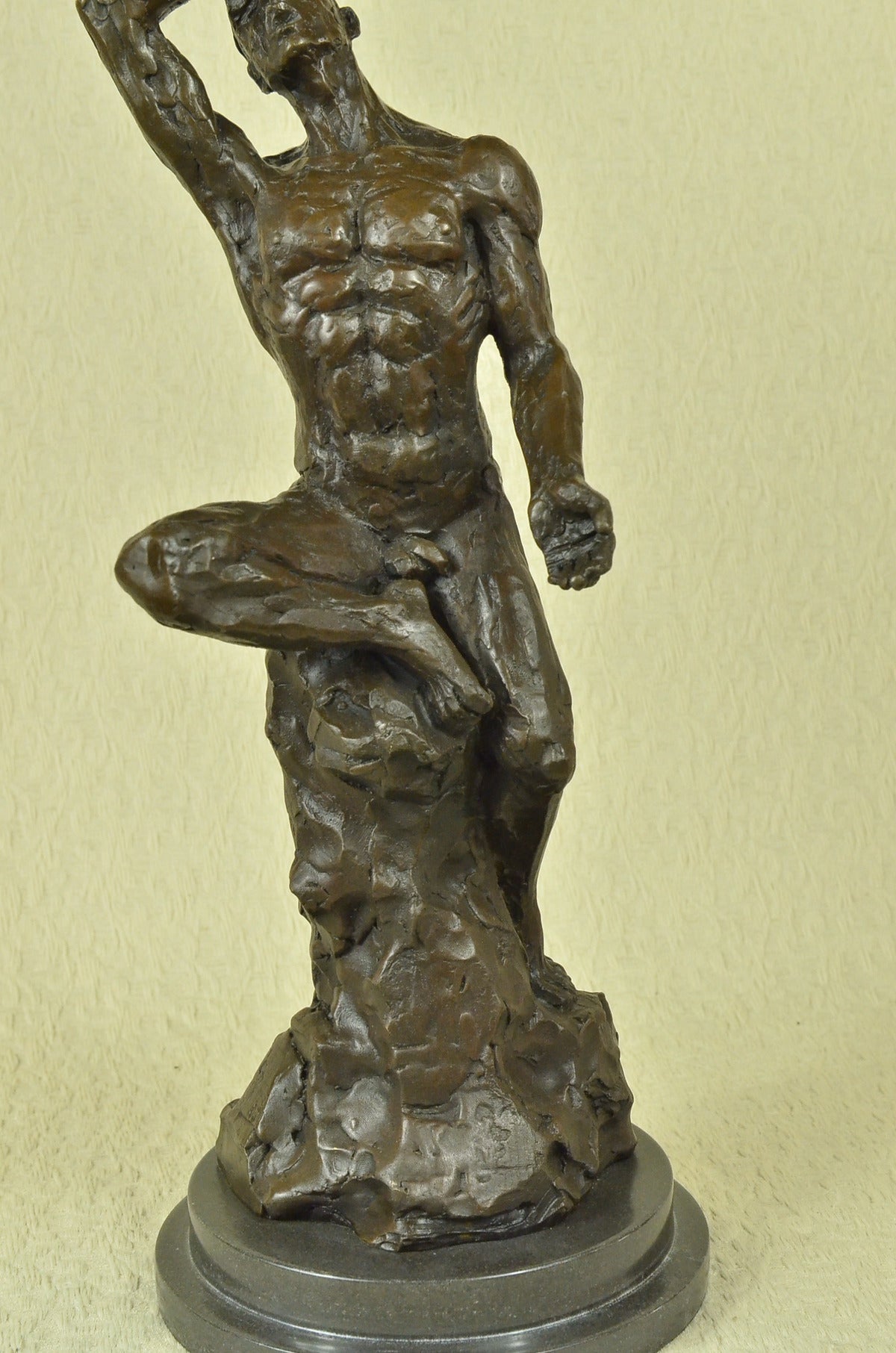 Handcrafted bronze sculpture SALE Mar Elegant Sensual Athletic Erotic Male Nude
