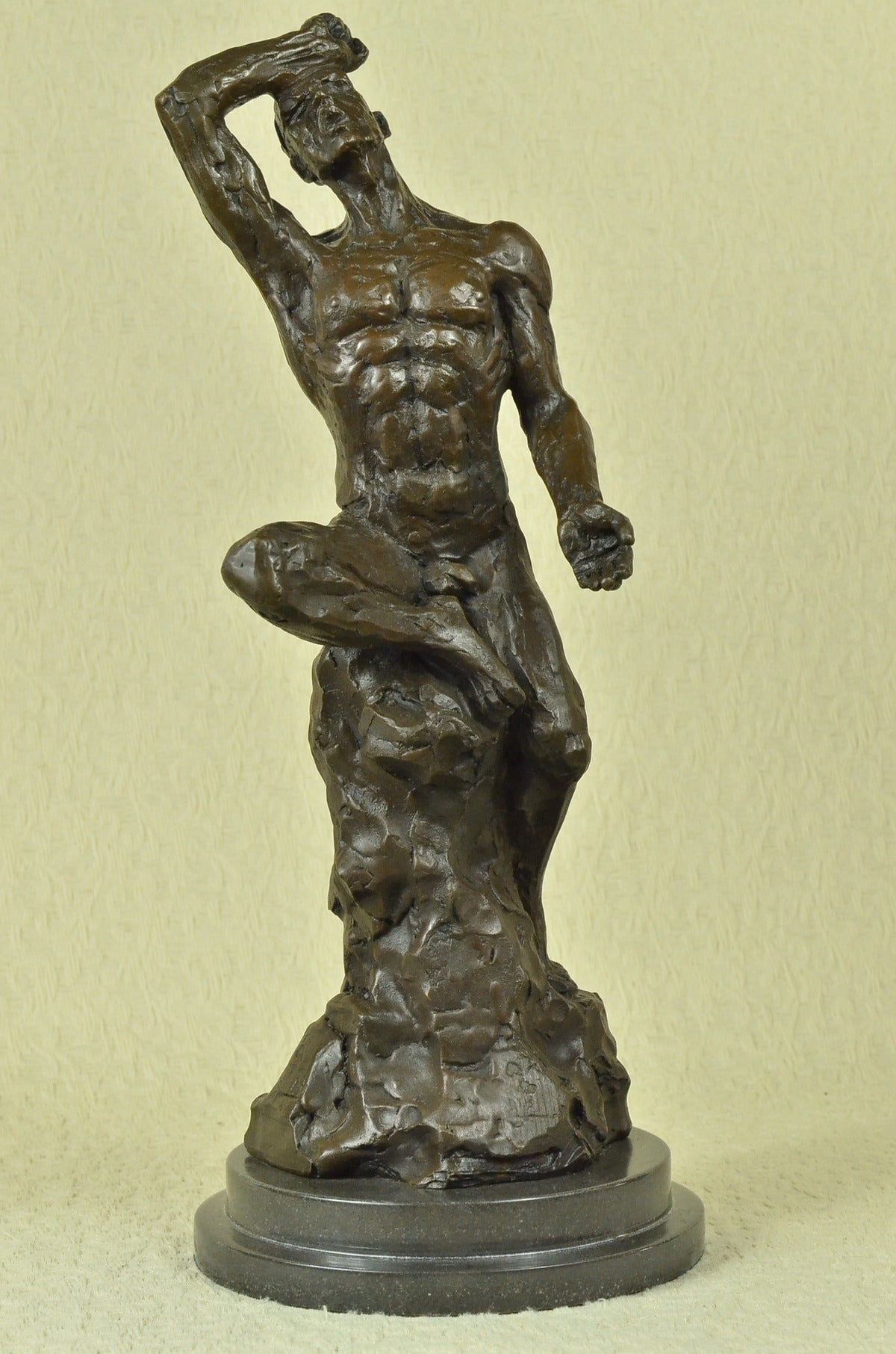 Handcrafted bronze sculpture SALE Mar Elegant Sensual Athletic Erotic Male Nude